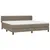 Produktbild 3 för Ramsäng med madrass taupe 200x200 cm tyg