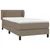 Produktbild 3 för Ramsäng med madrass taupe 100x200 cm tyg