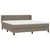 Produktbild 3 för Ramsäng med madrass taupe 160x200 cm tyg