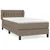 Produktbild 2 för Ramsäng med madrass taupe 100x200 cm tyg