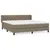 Produktbild 2 för Ramsäng med madrass taupe 160x200 cm tyg