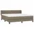 Produktbild 3 för Ramsäng med madrass taupe 160x200 cm tyg