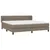 Produktbild 3 för Ramsäng med madrass taupe 200x200 cm tyg
