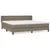 Produktbild 2 för Ramsäng med madrass taupe 200x200 cm tyg