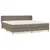 Produktbild 2 för Ramsäng med madrass taupe 200x200 cm tyg