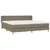 Produktbild 3 för Ramsäng med madrass taupe 200x200 cm tyg