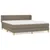 Produktbild 2 för Ramsäng med madrass taupe 160x200 cm tyg