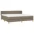 Produktbild 3 för Ramsäng med madrass taupe 200x200 cm tyg
