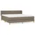 Produktbild 2 för Ramsäng med madrass taupe 180x200 cm tyg