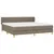 Produktbild 3 för Ramsäng med madrass taupe 200x200 cm tyg