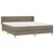 Produktbild 3 för Ramsäng med madrass taupe 160x200 cm tyg