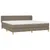 Produktbild 3 för Ramsäng med madrass taupe 200x200 cm tyg