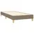 Produktbild 4 för Ramsäng med madrass taupe 90x190 cm tyg