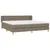 Produktbild 3 för Ramsäng med madrass taupe 200x200 cm tyg