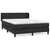 Produktbild 2 för Ramsäng med madrass svart 140x190 cm konstläder
