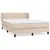 Produktbild 2 för Ramsäng med bäddmadrass cappuccino 140x190 cm konstläder