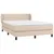 Produktbild 3 för Ramsäng med bäddmadrass cappuccino 140x190 cm konstläder