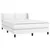 Produktbild 3 för Ramsäng med madrass vit 140x190 cm konstläder
