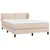 Produktbild 3 för Ramsäng med bäddmadrass cappuccino 140x190 cm konstläder