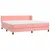 Produktbild 3 för Ramsäng med madrass rosa 200x200 cm sammet
