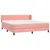 Produktbild 3 för Ramsäng med madrass rosa 180x200 cm sammet