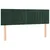 Produktbild 6 för Ramsäng med madrass mörkgrön 140x190 cm sammet