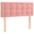 Produktbild 6 för Ramsäng med madrass rosa 90x190 cm sammet