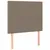 Produktbild 6 för Ramsäng med madrass taupe 100x200 cm tyg