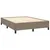 Produktbild 4 för Ramsäng med madrass taupe 140x200 cm tyg