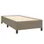 Produktbild 4 för Ramsäng med madrass taupe 90x190 cm tyg