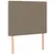 Produktbild 6 för Ramsäng med madrass taupe 90x190 cm tyg