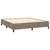 Produktbild 4 för Ramsäng med madrass taupe 160x200 cm tyg