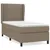 Produktbild 2 för Ramsäng med madrass taupe 100x200 cm tyg