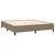 Produktbild 4 för Ramsäng med madrass taupe 180x200 cm tyg