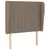 Produktbild 6 för Ramsäng med madrass taupe 80x200 cm tyg