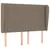 Produktbild 6 för Ramsäng med madrass taupe 140x190 cm tyg