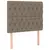 Produktbild 6 för Ramsäng med madrass taupe 100x200 cm tyg