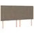 Produktbild 6 för Ramsäng med madrass taupe 180x200 cm tyg