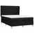 Produktbild 3 för Ramsäng med madrass svart 140x190 cm tyg