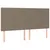 Produktbild 6 för Ramsäng med madrass taupe 180x200 cm tyg