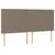 Produktbild 6 för Ramsäng med madrass taupe 200x200 cm tyg