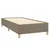Produktbild 4 för Ramsäng med madrass taupe 100x200 cm tyg