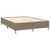 Produktbild 4 för Ramsäng med madrass taupe 140x200 cm tyg