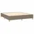 Produktbild 4 för Ramsäng med madrass taupe 180x200 cm tyg