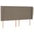 Produktbild 6 för Ramsäng med madrass taupe 200x200 cm tyg