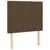 Produktbild 6 för Ramsäng med madrass mörkbrun 90x190 cm tyg