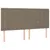 Produktbild 6 för Ramsäng med madrass taupe 160x200 cm tyg