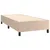 Produktbild 4 för Ramsäng med bäddmadrass cappuccino 80x200 cm konstläder