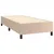 Produktbild 4 för Ramsäng med bäddmadrass cappuccino 80x200 cm konstläder