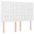 Produktbild 6 för Ramsäng med madrass vit 140x190 cm konstläder
